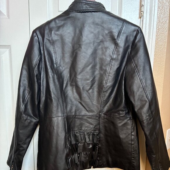 Pamela McCoy Leather Moto Jacket - Picture 2 of 10
